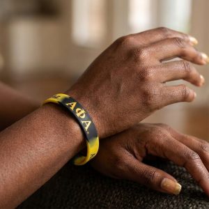 Alpha Phi Alpha silicone wristband