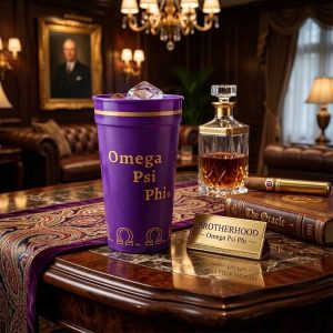 Omega  Psi Phi 32 ounce drinking cup