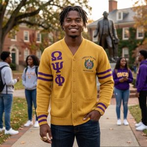 Omega Psi Phi Cardigan Sweater