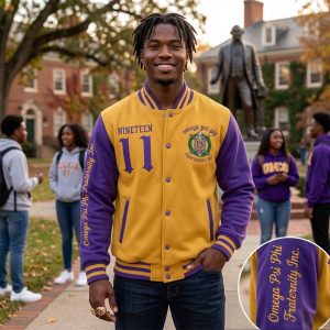 Omega Psi Phi Fleece jacket