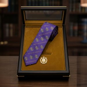 Omega Psi Phi Shield Tie