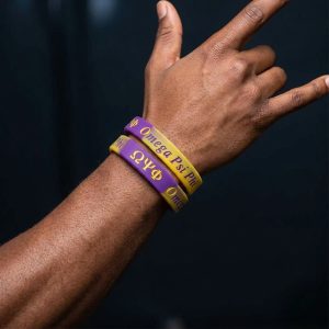 Omega Psi Phi Silicone Wristbands