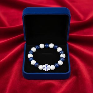 Phi Beta Sigma Stone beaded Bracelet