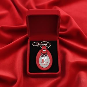 Kappa leather keychain